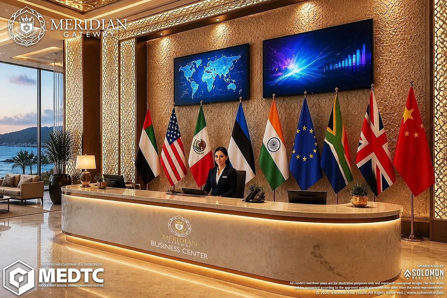 Business Center - Lobby - Meridian Gateway