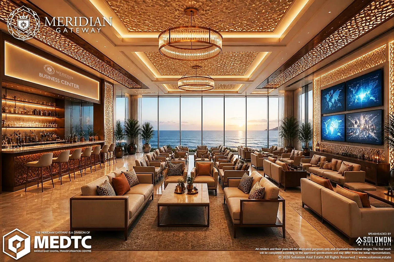 Business Center - Lounge Area - Meridian Gateway