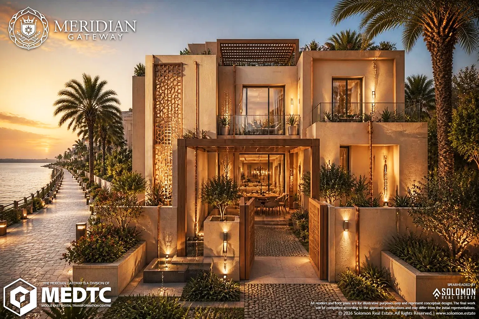 Typical 3-BR Duplex Home Floor Plan (185 m²) 1 - Meridian Gateway