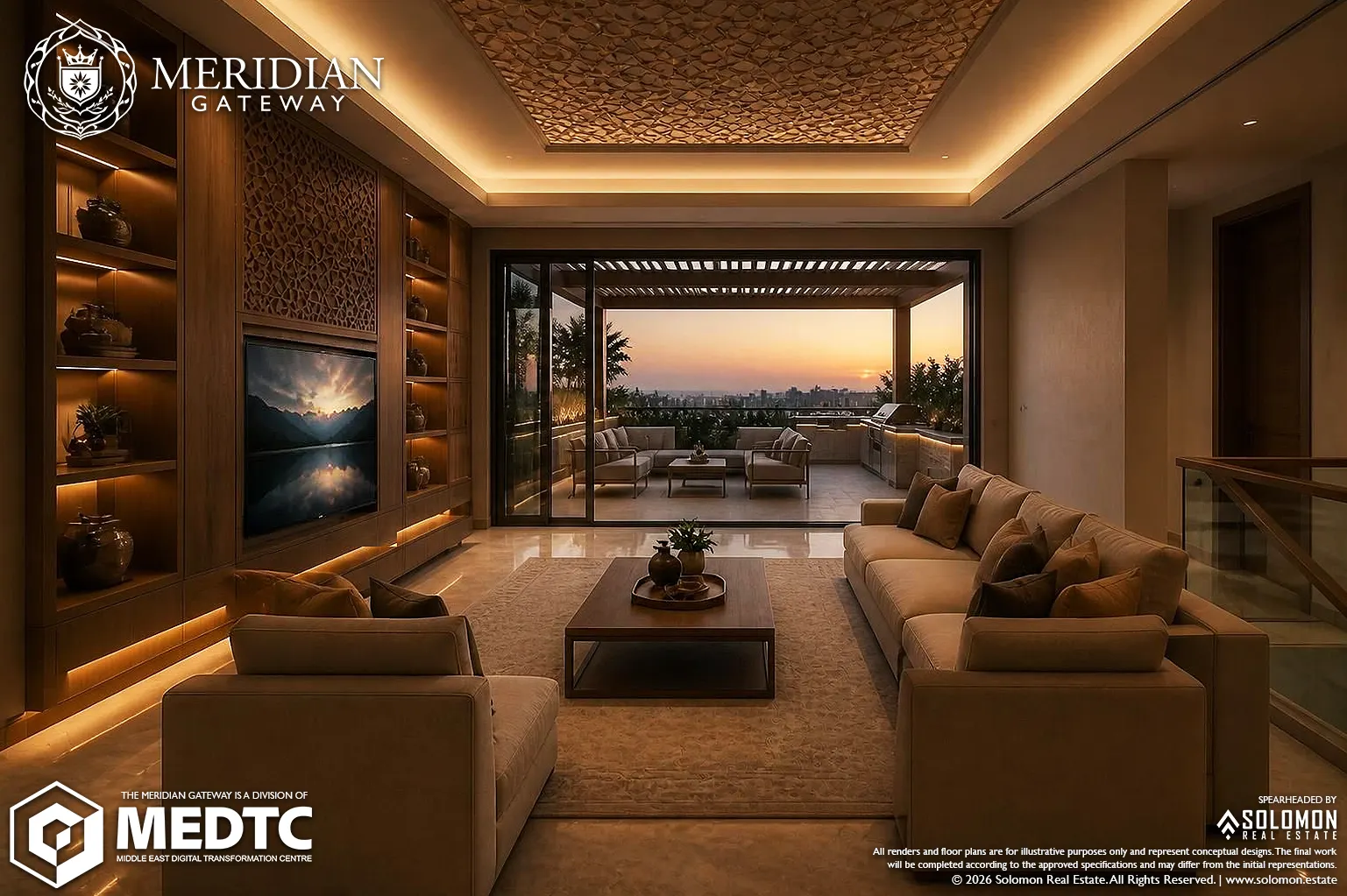 Typical 4-BR Standalone House (350 m²) Family Lounge - Meridian Gateway