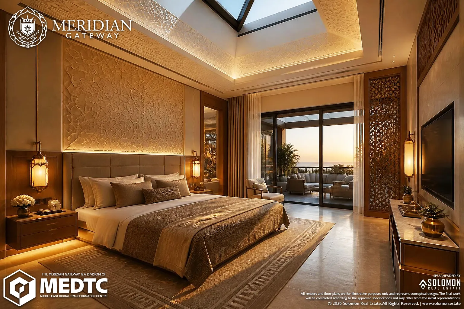 Typical 4-BR Standalone House (350 m²) Master Bedroom - Meridian Gateway