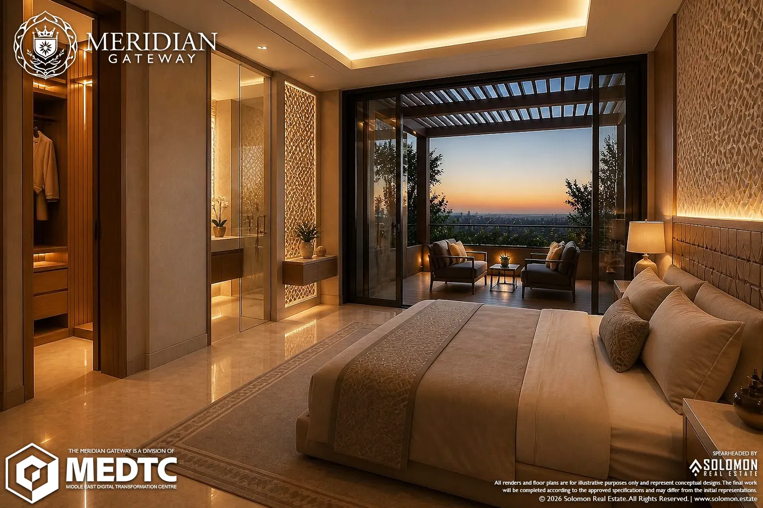 Typical 4-BR Standalone House (350 m²) Secondary Bedroom #1 (20 m²) - Meridian Gateway